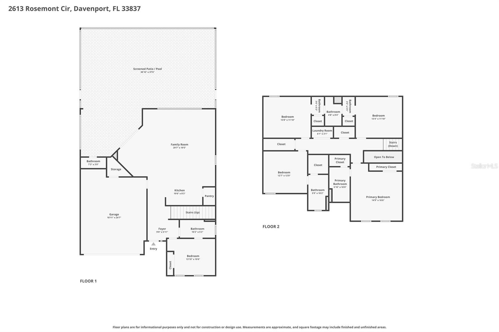 2613 ROSEMONT CIR, DAVENPORT, FL, 33837