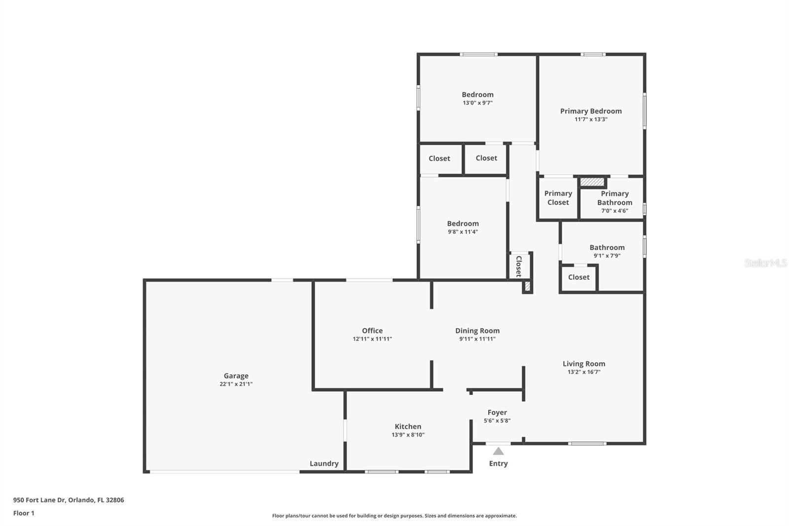 950 FORT LANE DR, ORLANDO, FL, 32806