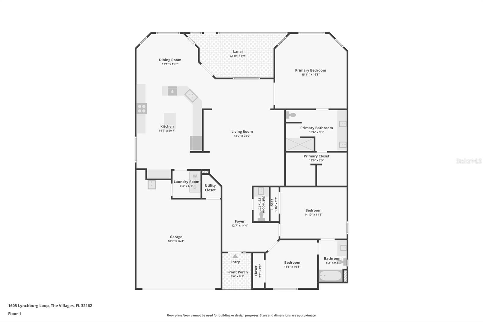 1605 LYNCHBURG LOOP, THE VILLAGES, FL, 32162