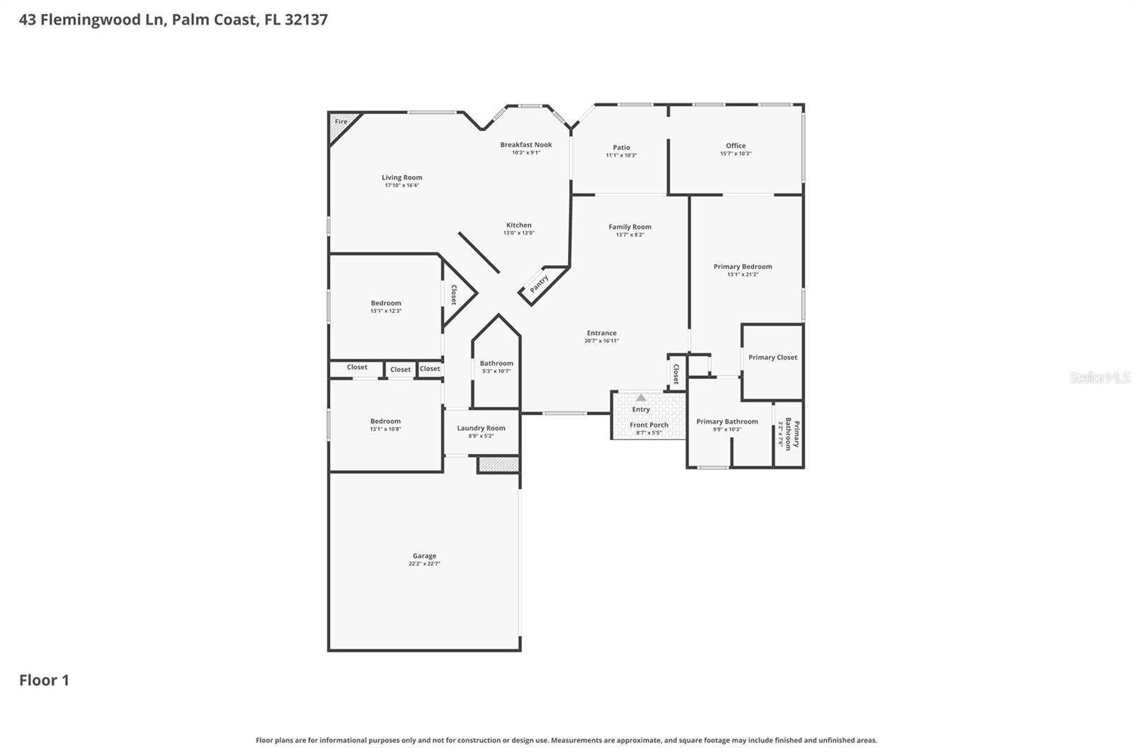 43 FLEMINGWOOD LN, PALM COAST, FL, 32137