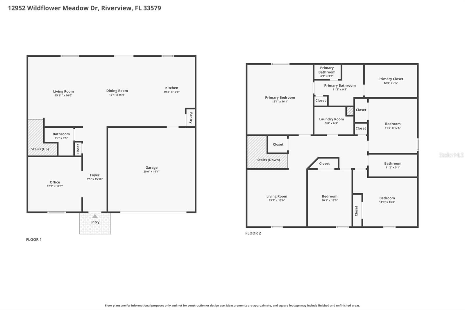 12952 WILDFLOWER MEADOW DR, RIVERVIEW, FL, 33579