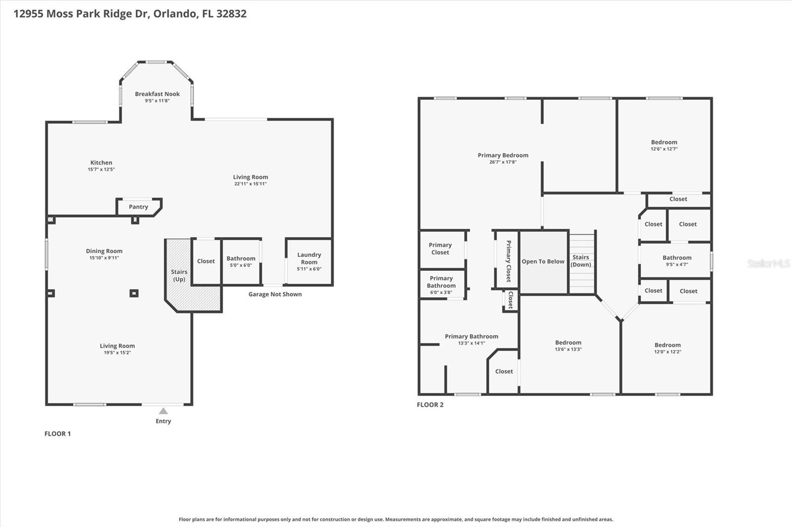 12955 MOSS PARK RIDGE DR, ORLANDO, FL, 32832