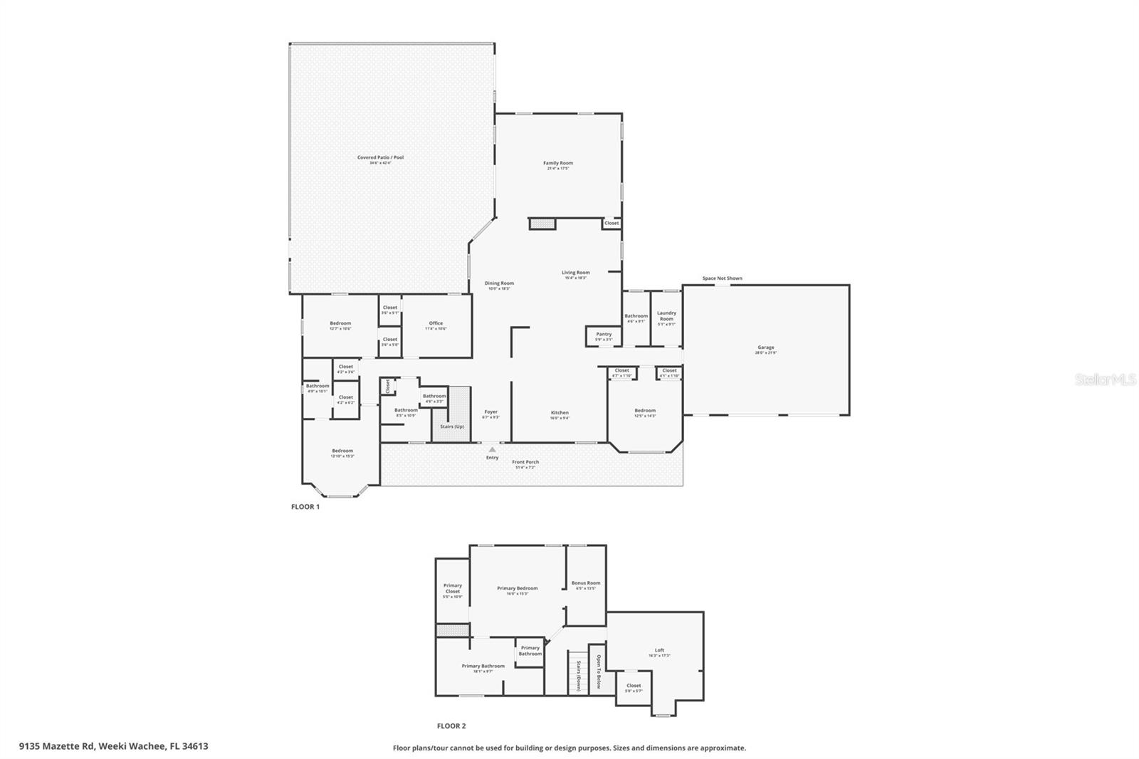 9135 MAZETTE RD, WEEKI WACHEE, FL, 34613