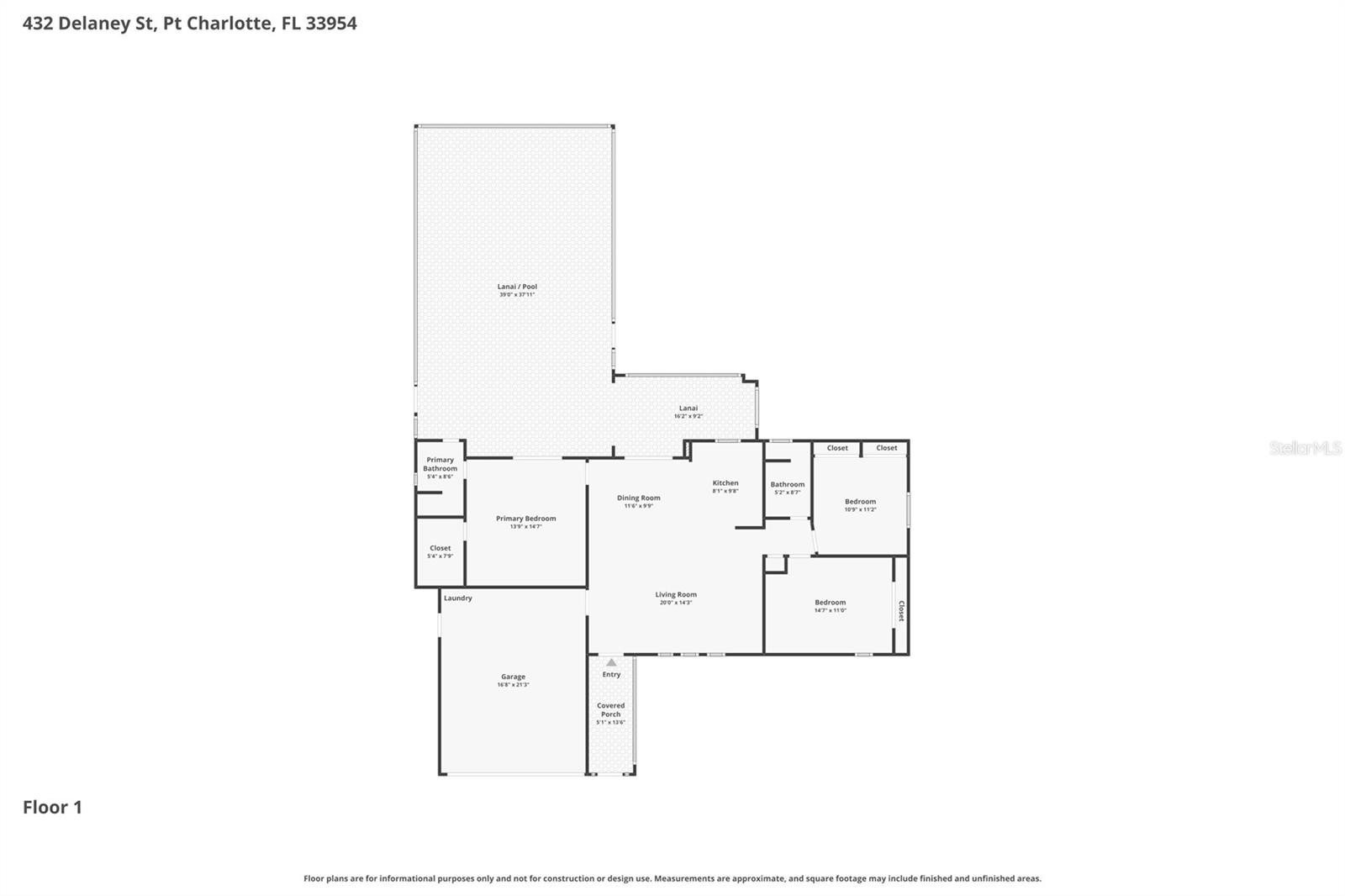 432 DELANEY ST, PORT CHARLOTTE, FL, 33954
