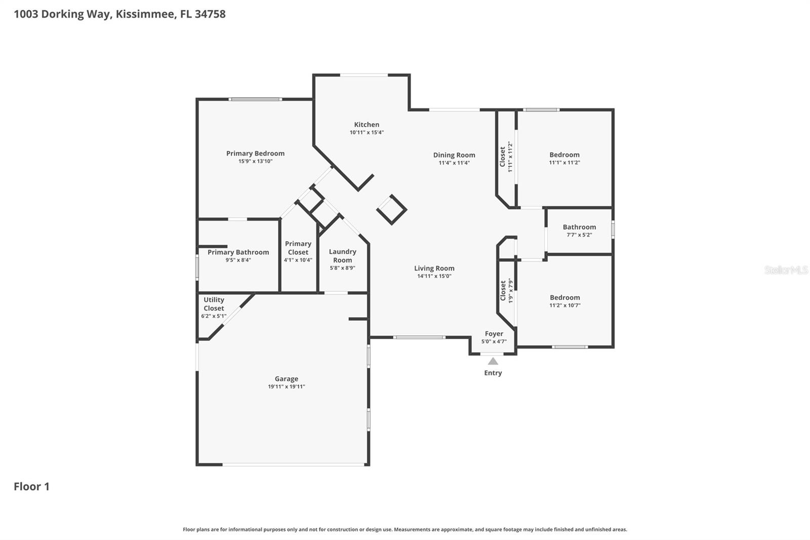 1003 DORKING WAY, KISSIMMEE, FL, 34758