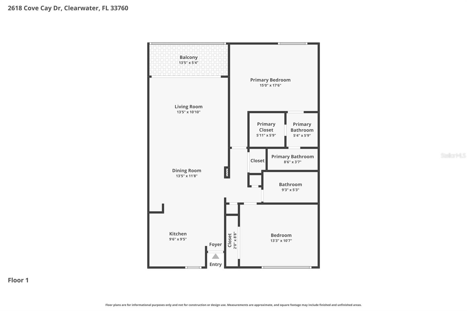 2618 COVE CAY DR #206, CLEARWATER, FL, 33760