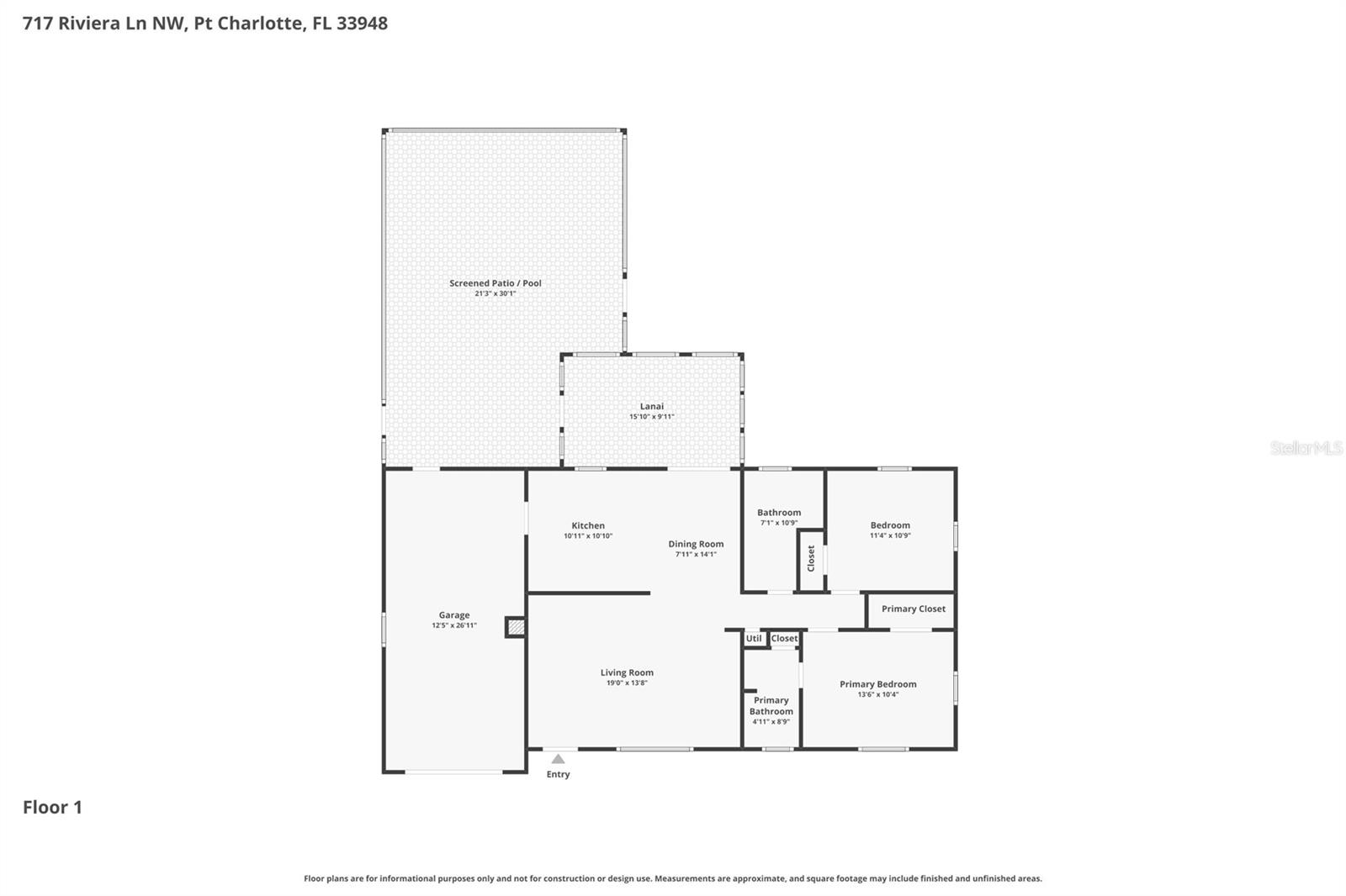 717 RIVIERA LN, PORT CHARLOTTE, FL, 33948