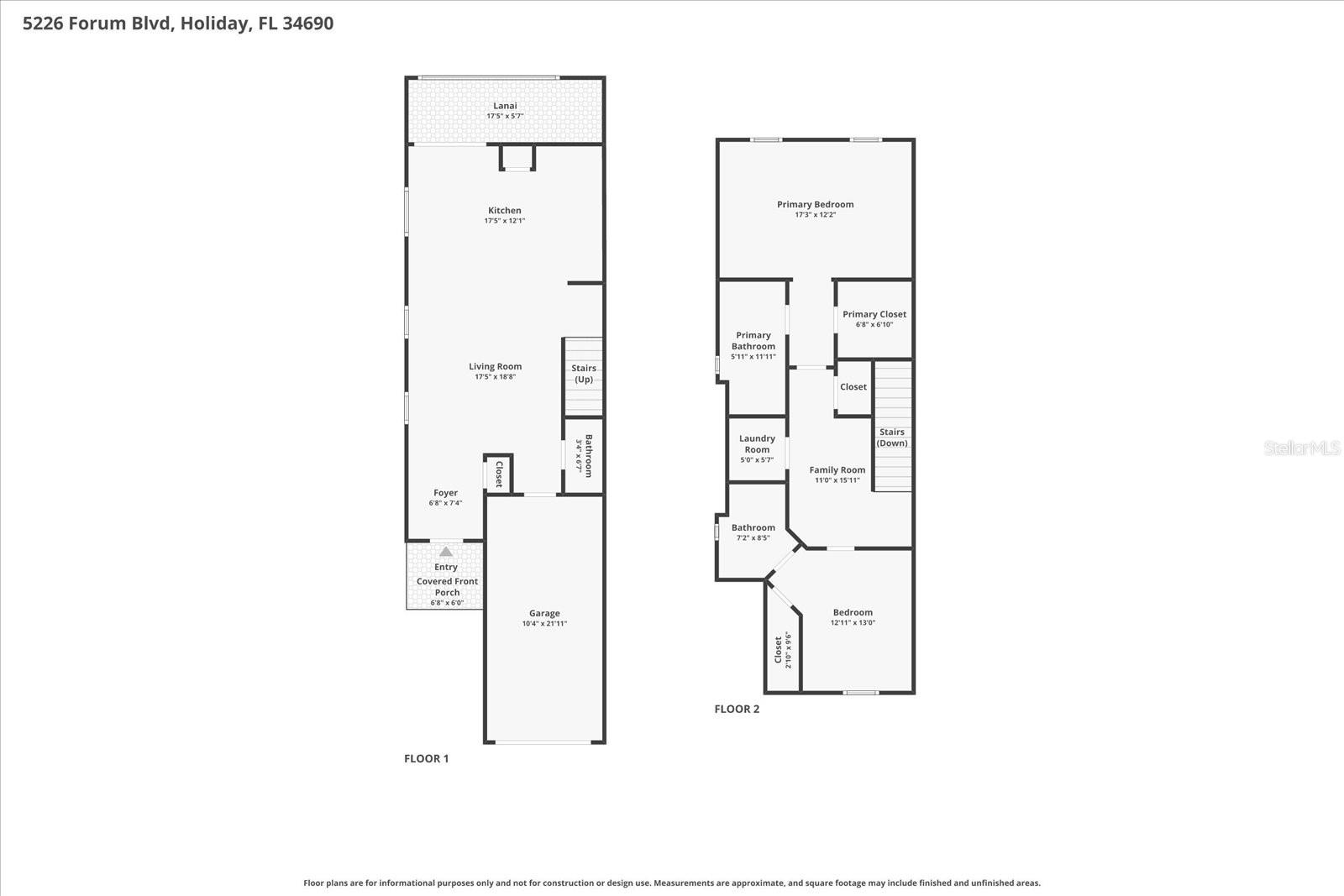 5226 FORUM BLVD, HOLIDAY, FL, 34690