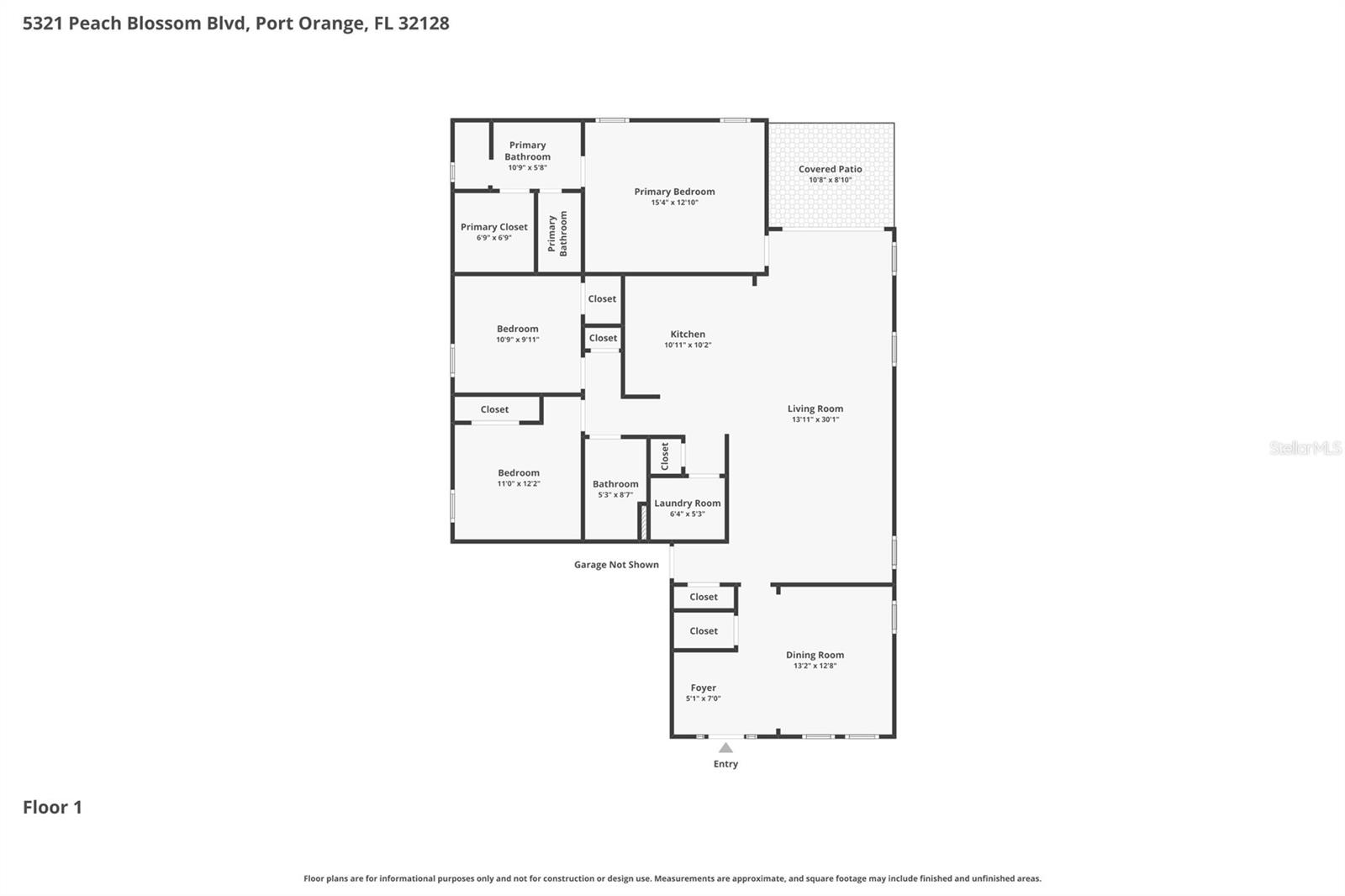 5321 PEACH BLOSSOM BLVD, PORT ORANGE, FL, 32128