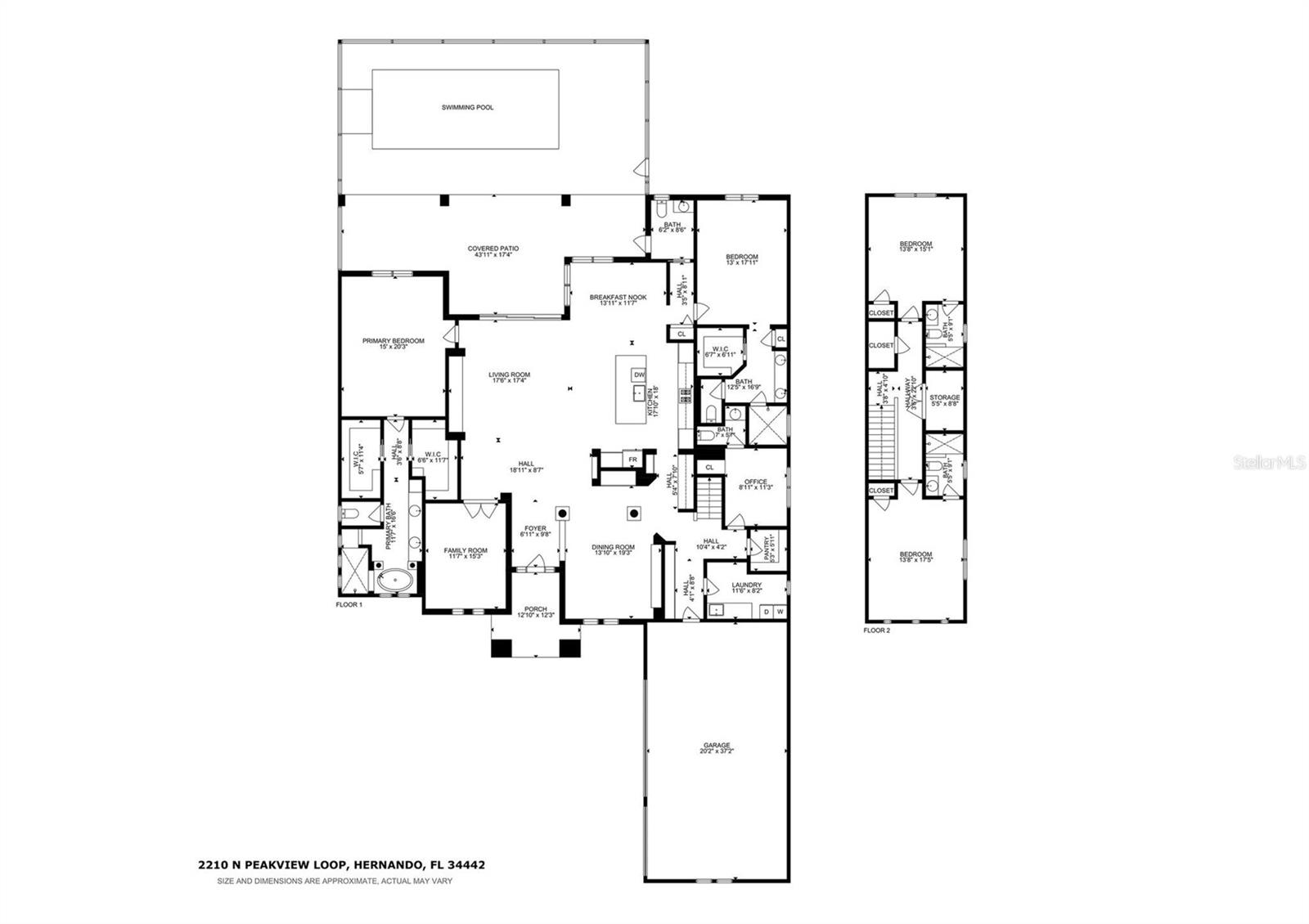 2210 N PEAKVIEW LOOP, HERNANDO, FL, 34442