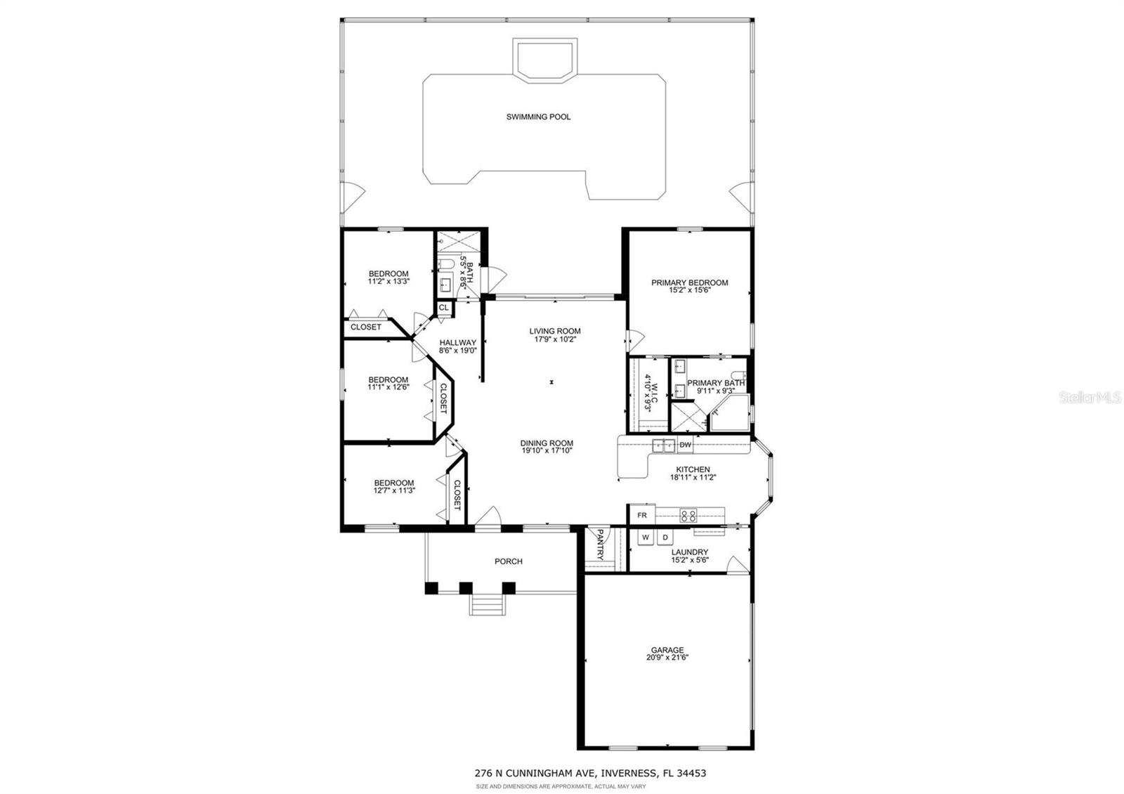 276 N CUNNINGHAM AVE, INVERNESS, FL, 34453