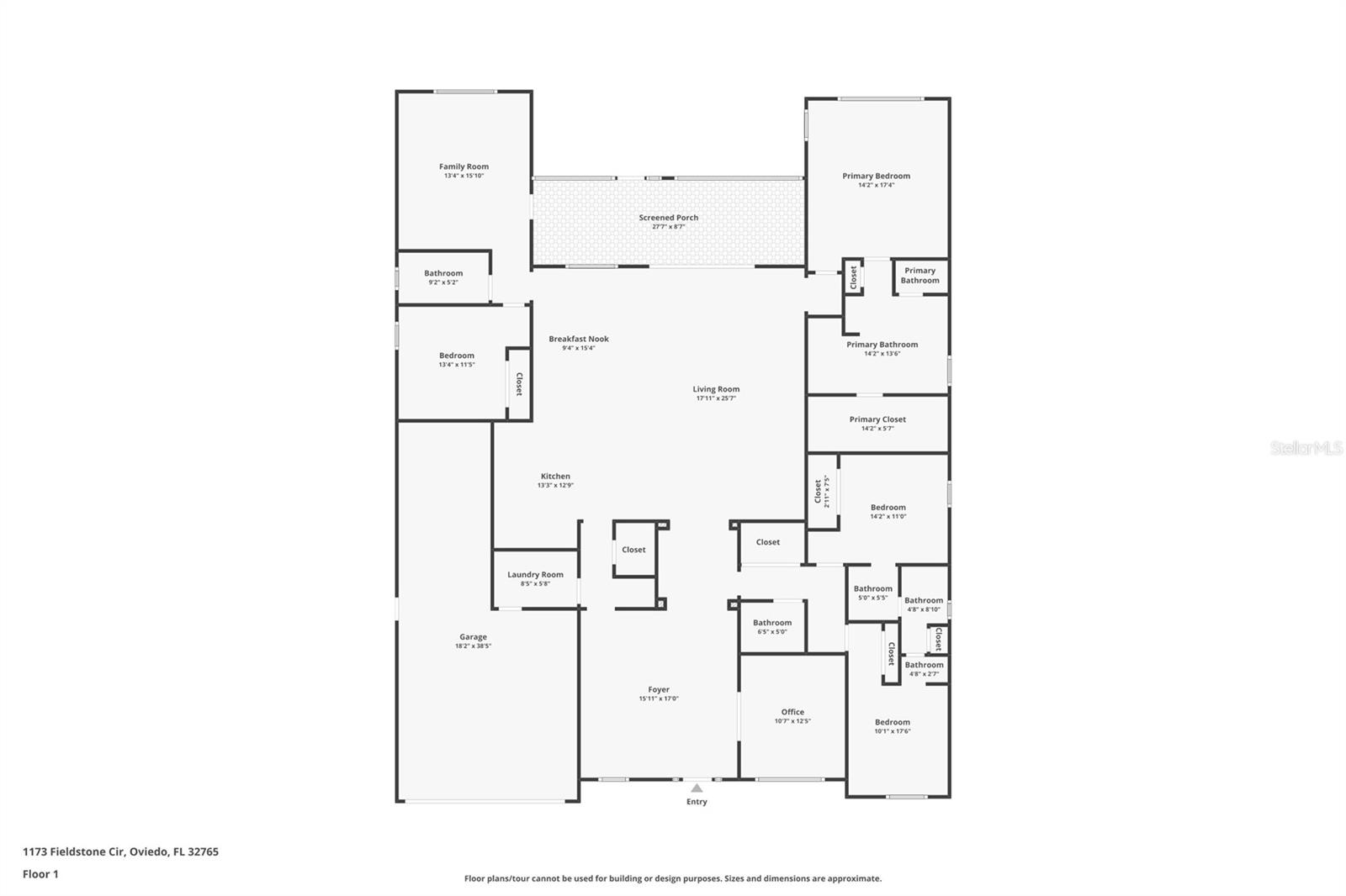 1173 FIELDSTONE CIR, OVIEDO, FL, 32765