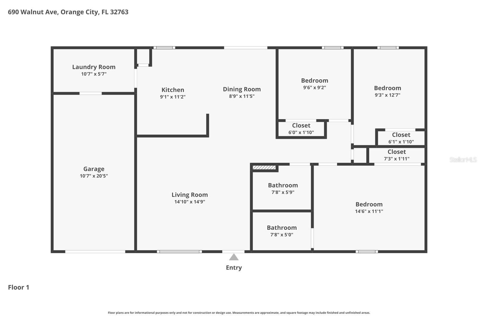 690 WALNUT AVE, ORANGE CITY, FL, 32763