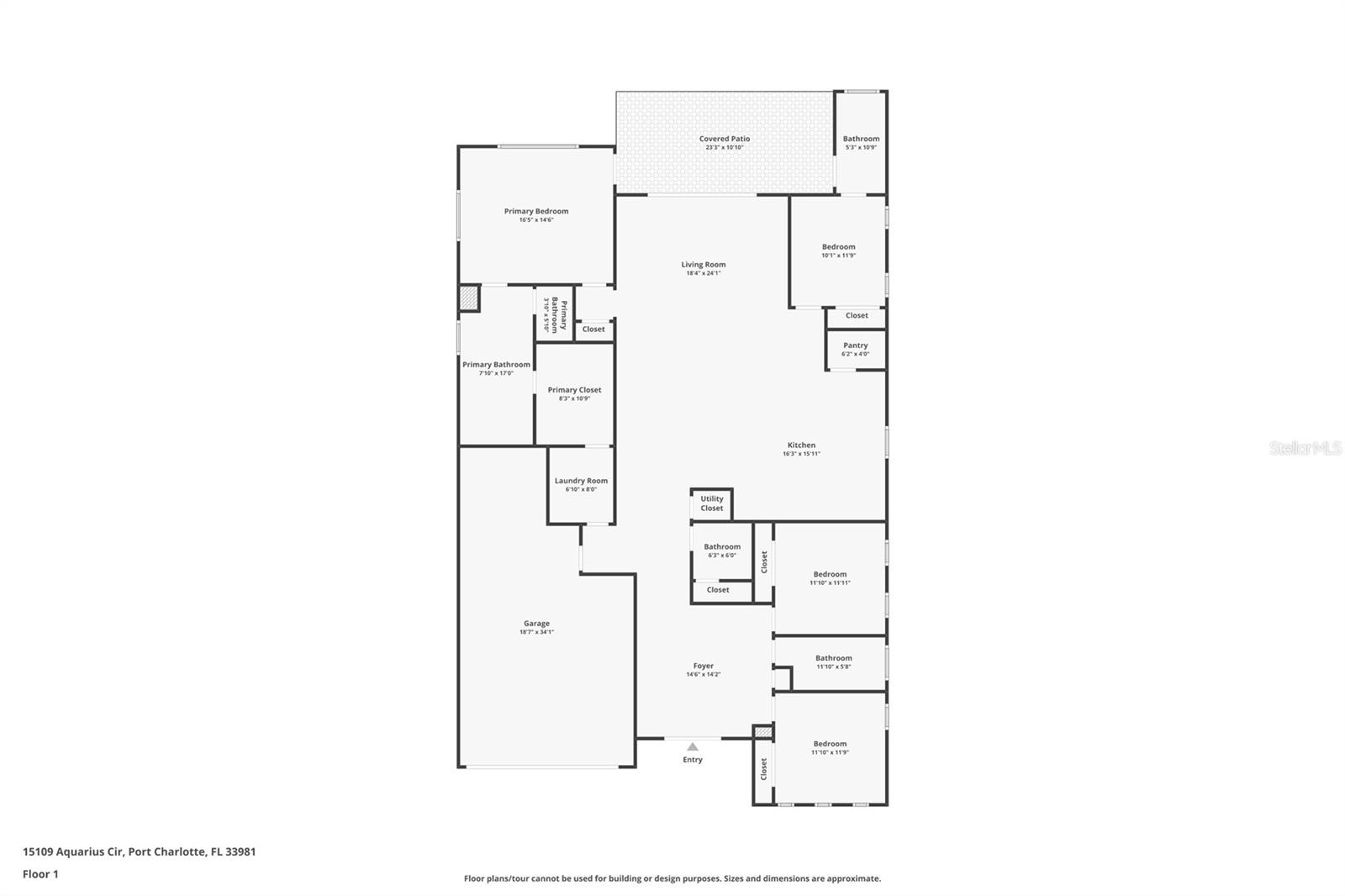 15109 AQUARIUS CIR, PORT CHARLOTTE, FL, 33981