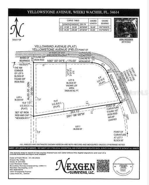 0 YELLOWSTONE AVE, WEEKI WACHEE, FL, 34614