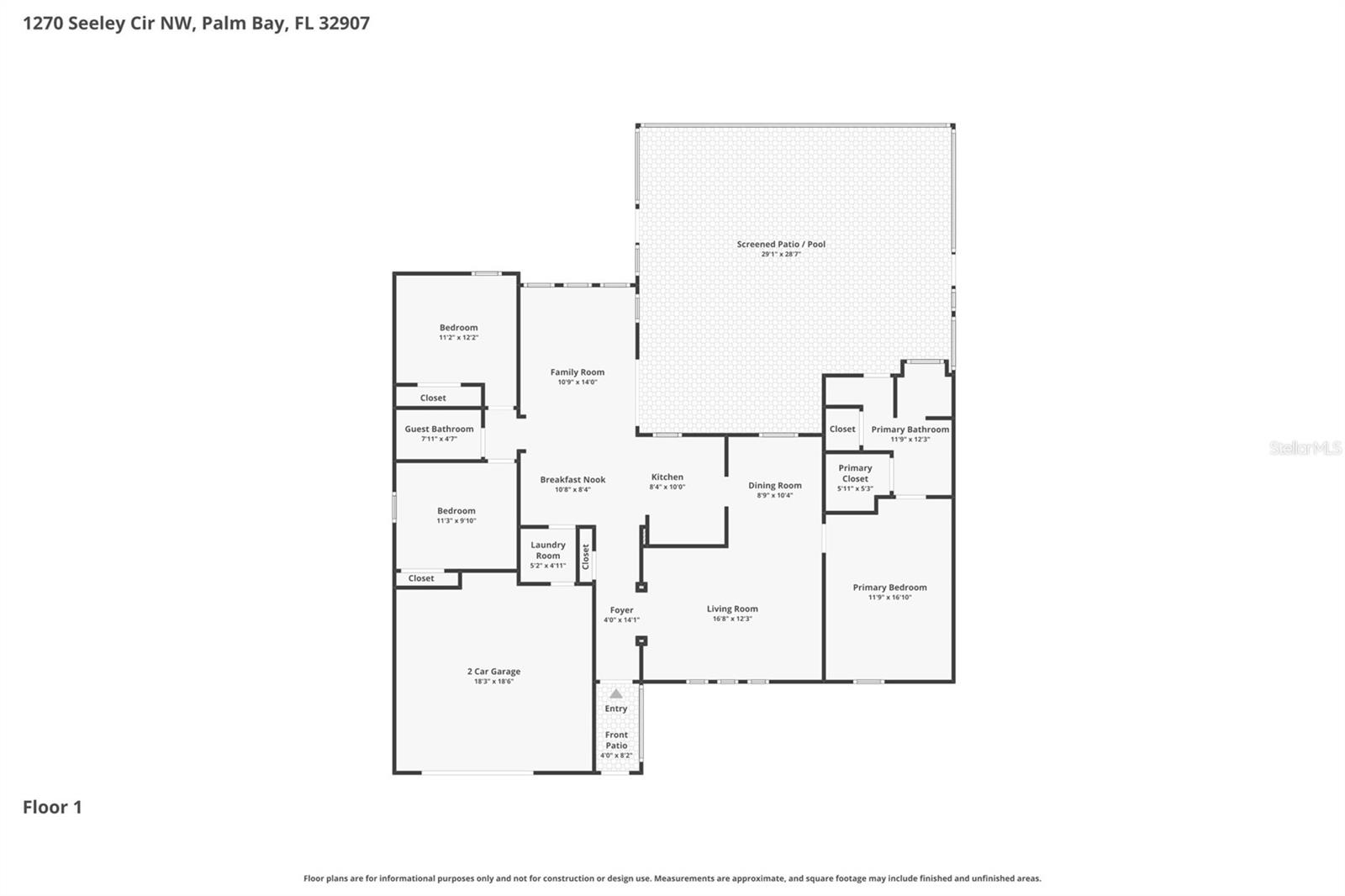 1270 SEELEY CIR NW, PALM BAY, FL, 32907