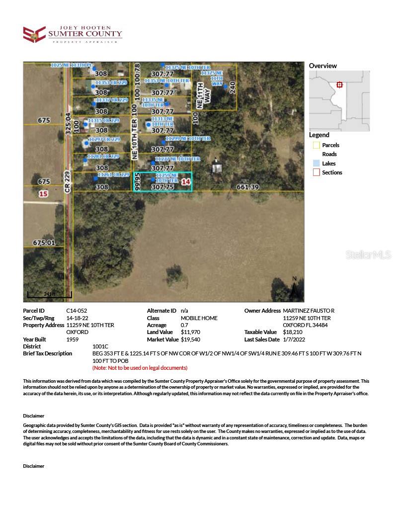 11259 NE 10TH TER, OXFORD, FL, 34484