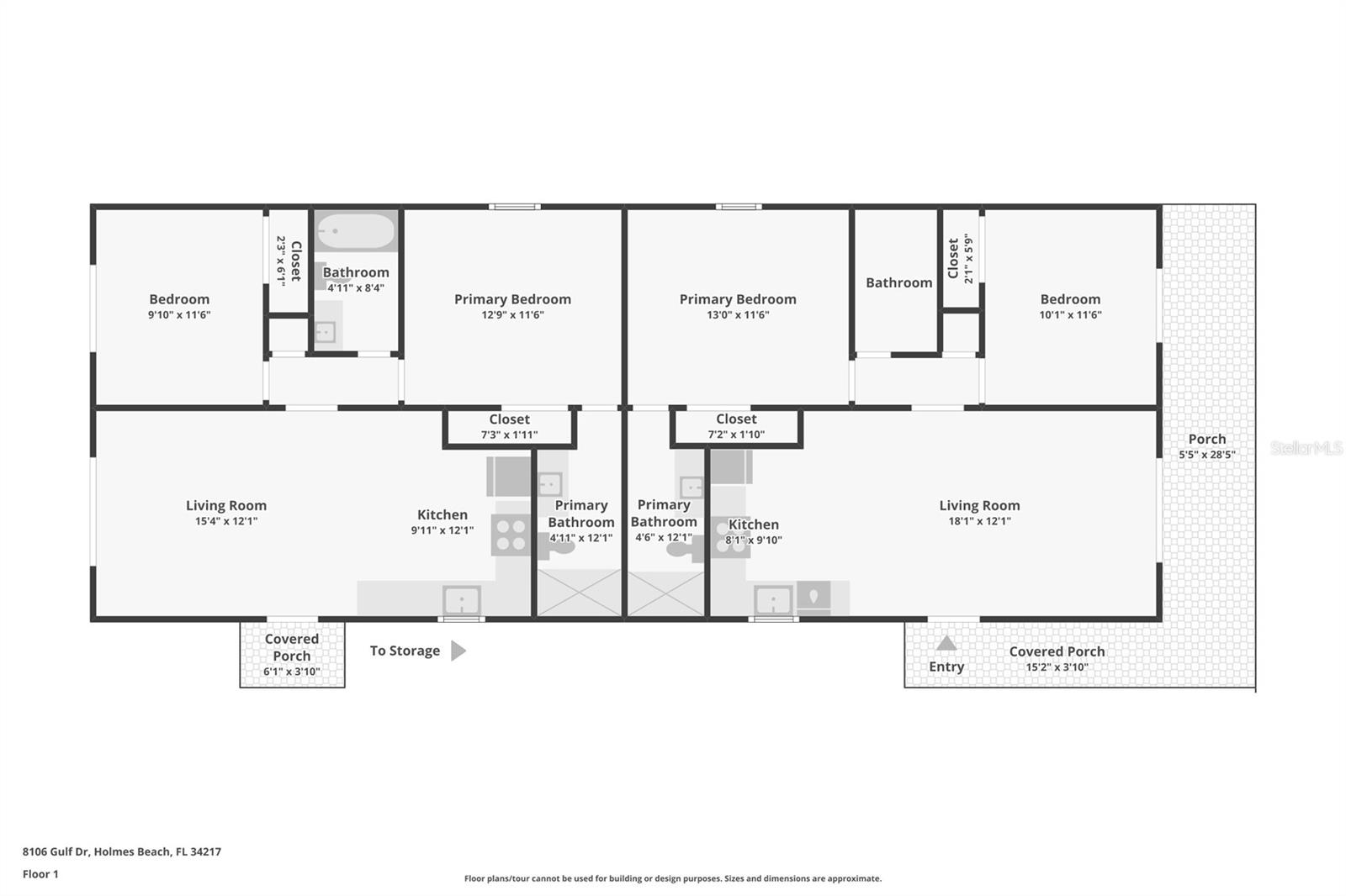 8106 GULF DR #A&B, HOLMES BEACH, FL, 34217