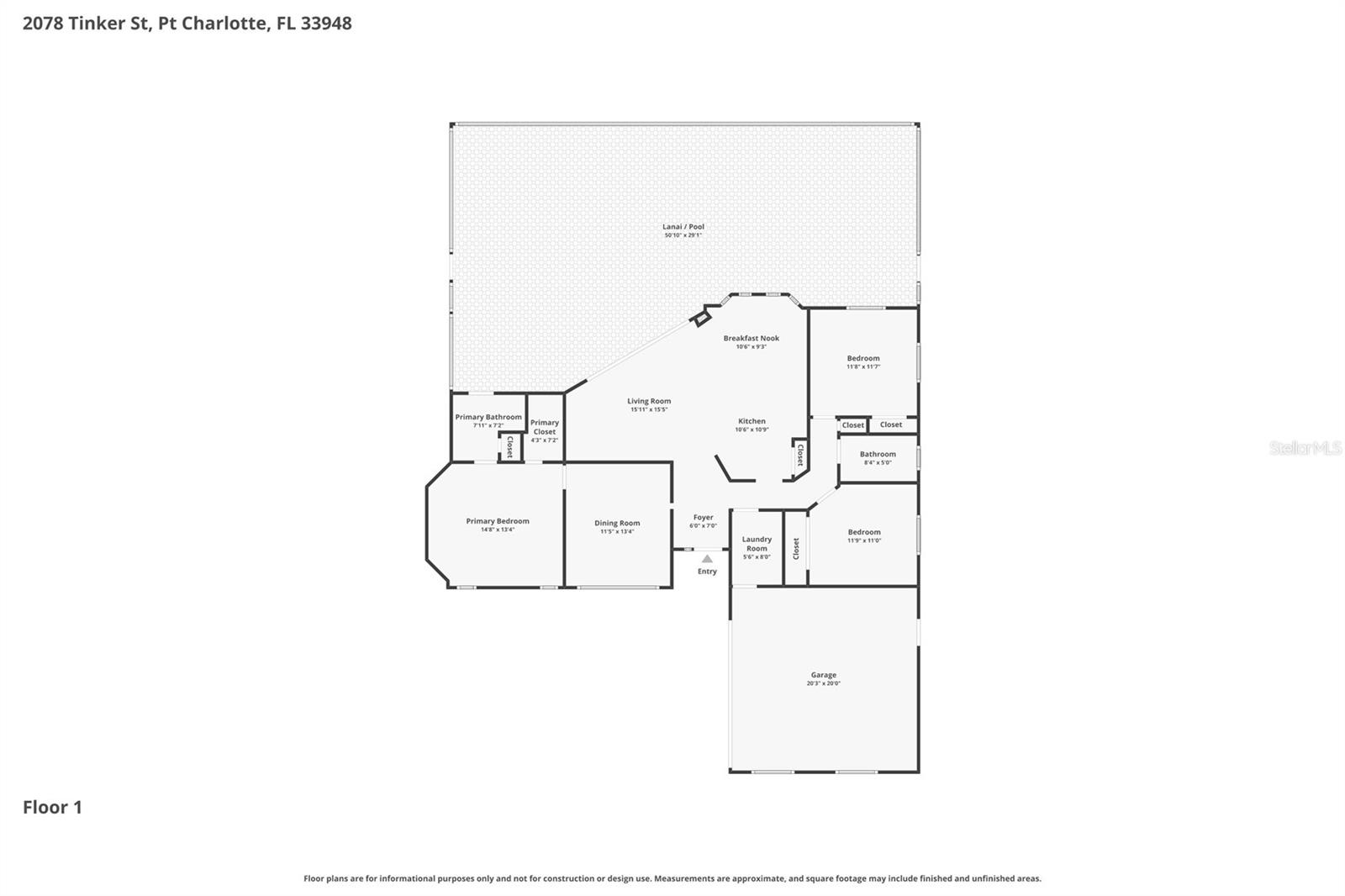 2078 TINKER ST, PORT CHARLOTTE, FL, 33948