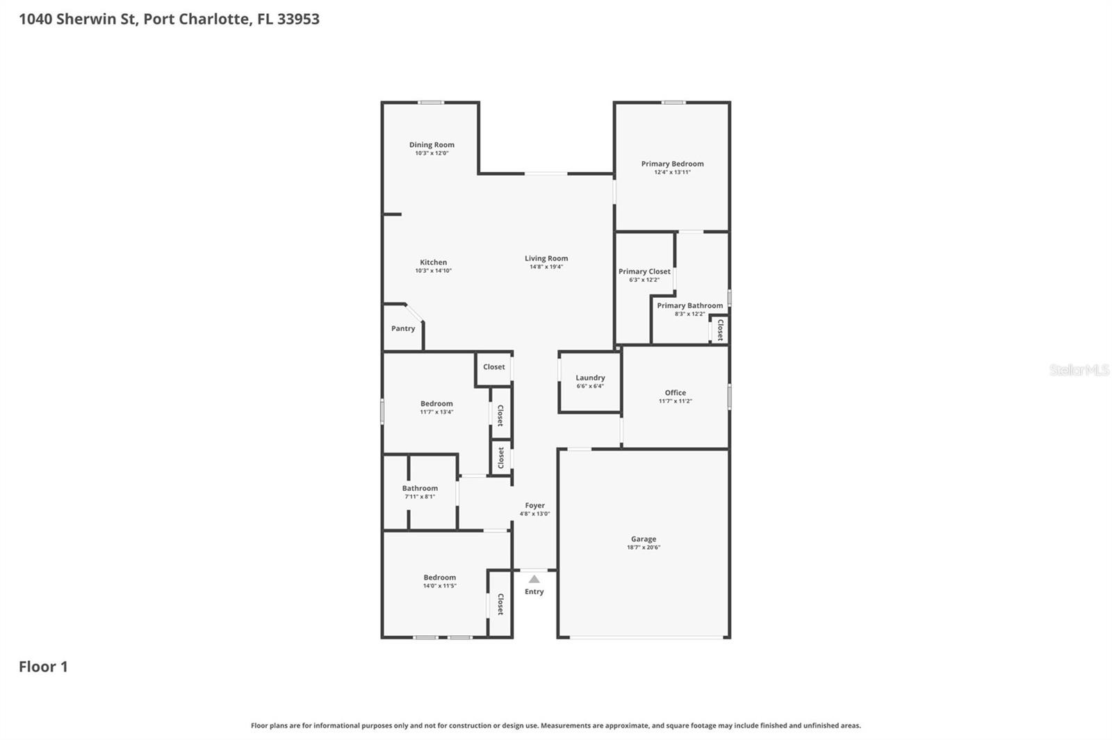 1040 SHERWIN ST, PORT CHARLOTTE, FL, 33953