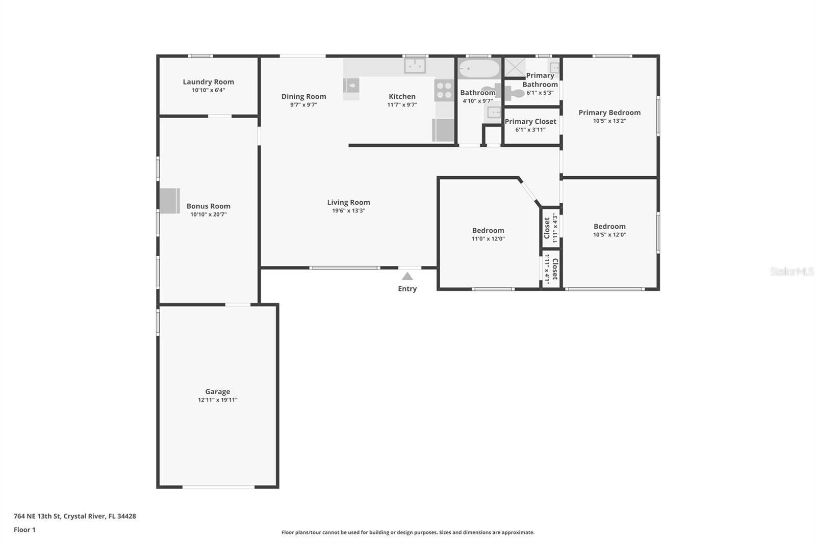 764 NE 13TH ST, CRYSTAL RIVER, FL, 34428