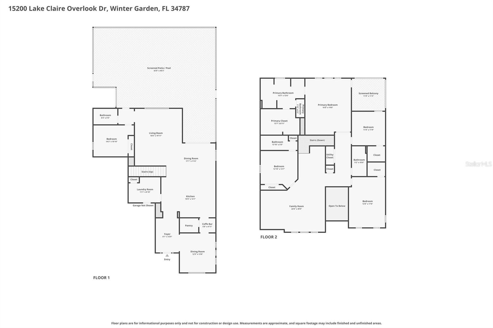 15200 LAKE CLAIRE OVERLOOK DR, WINTER GARDEN, FL, 34787