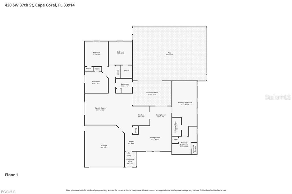 420 SW 37TH ST, CAPE CORAL, FL, 33914