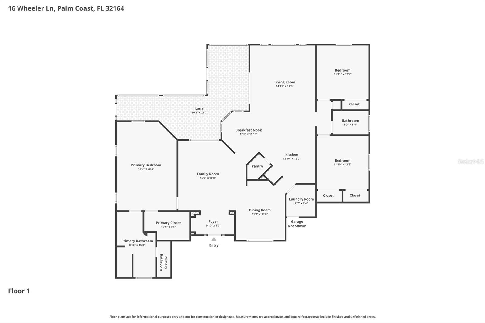 16 WHEELER LN, PALM COAST, FL, 32164