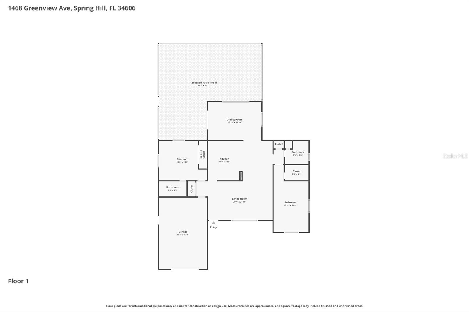 1468 GREENVIEW AVE, SPRING HILL, FL, 34606