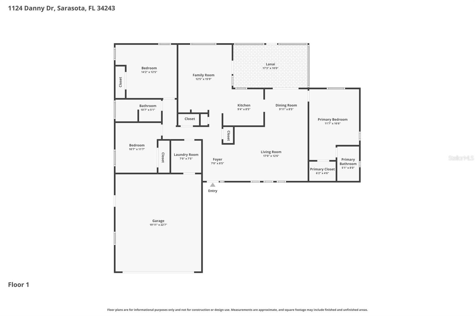 1124 DANNY DR, SARASOTA, FL, 34243