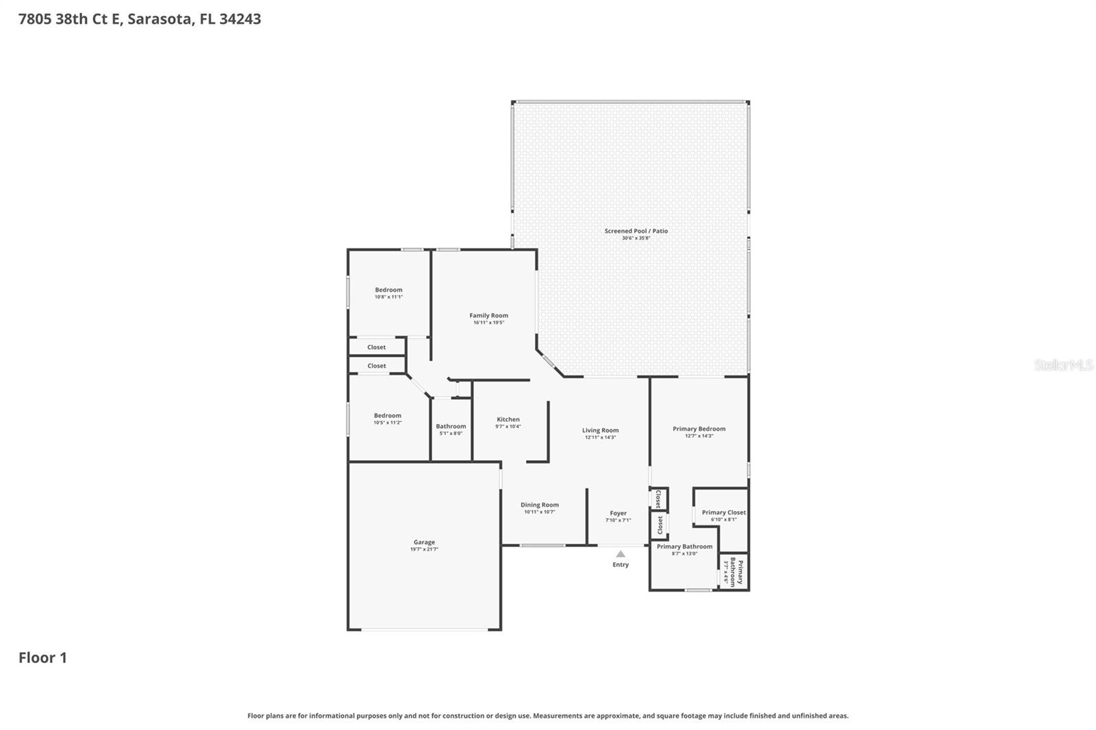 7805 38TH CT E, SARASOTA, FL, 34243