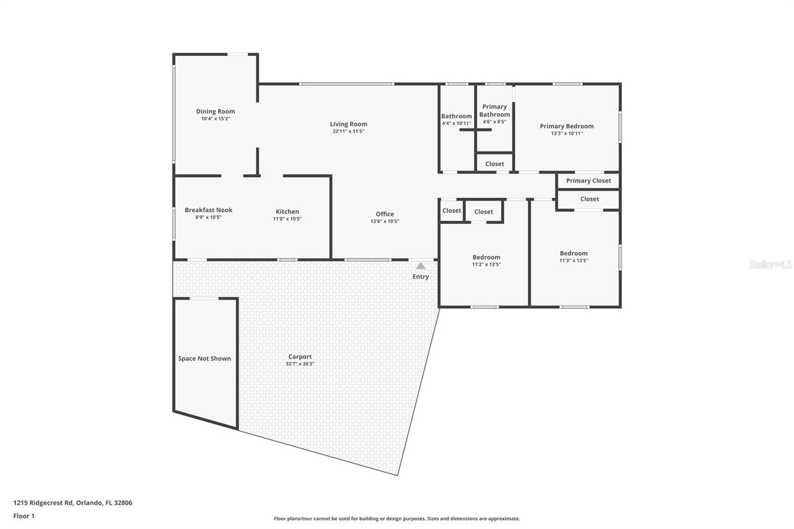 1215 RIDGECREST RD RD, ORLANDO, FL, 32806