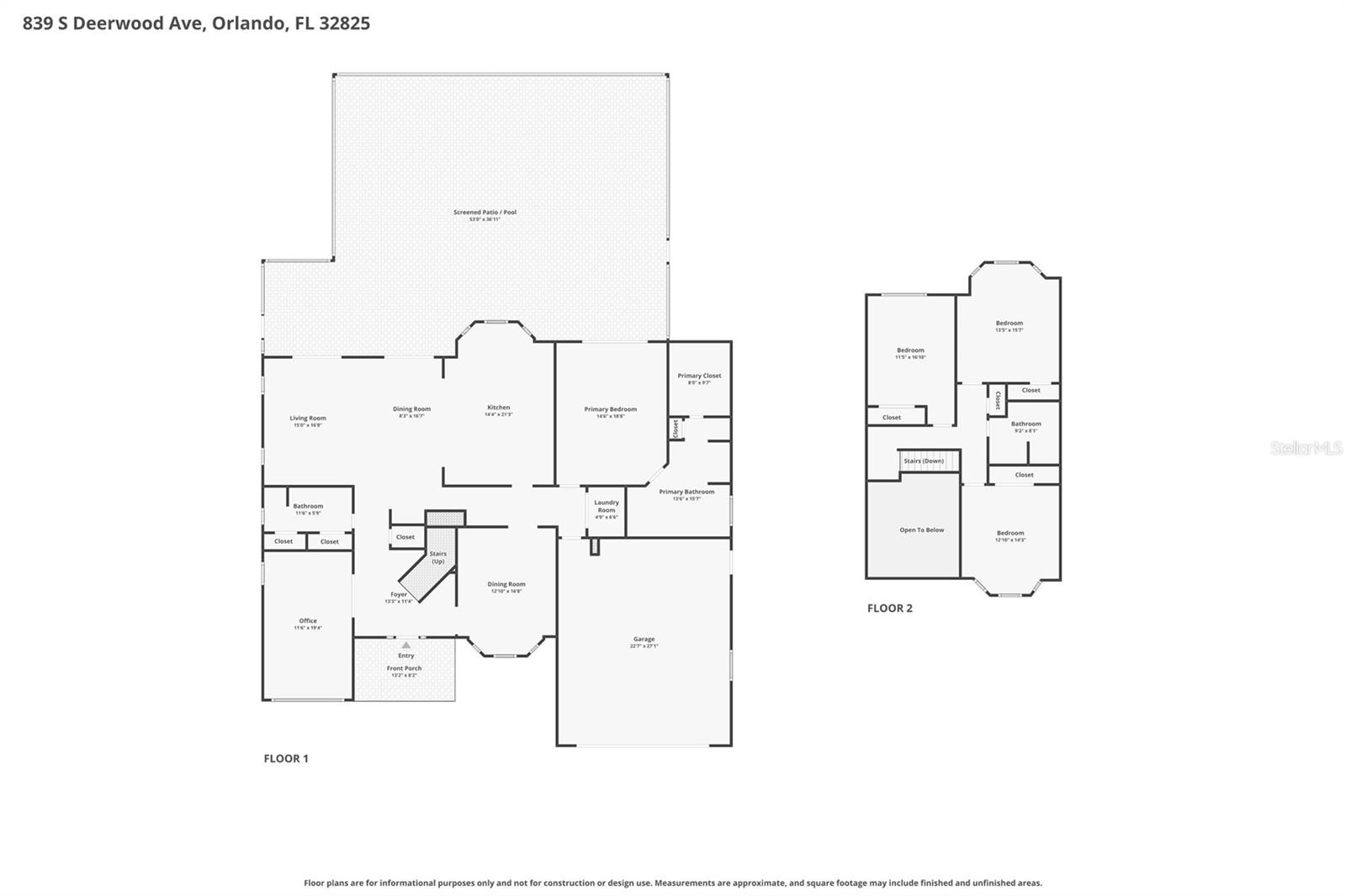 839 S DEERWOOD AVE, ORLANDO, FL, 32825