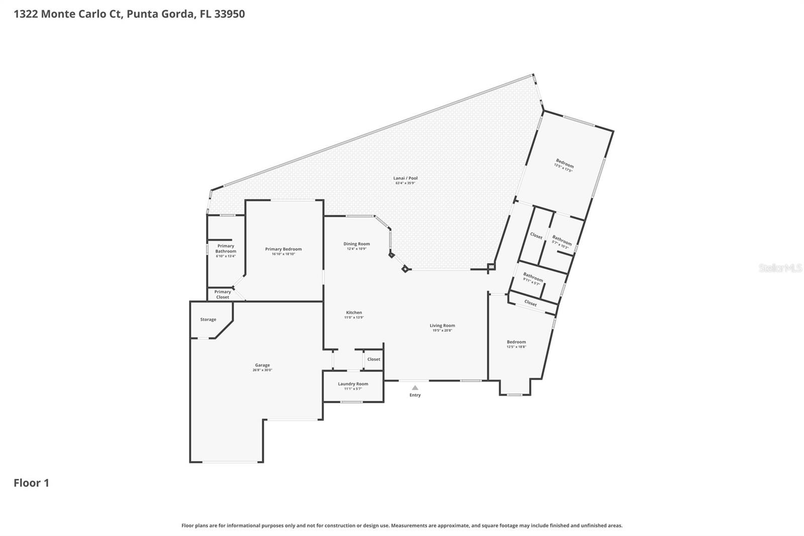 1322 MONTE CARLO CT, PUNTA GORDA, FL, 33950