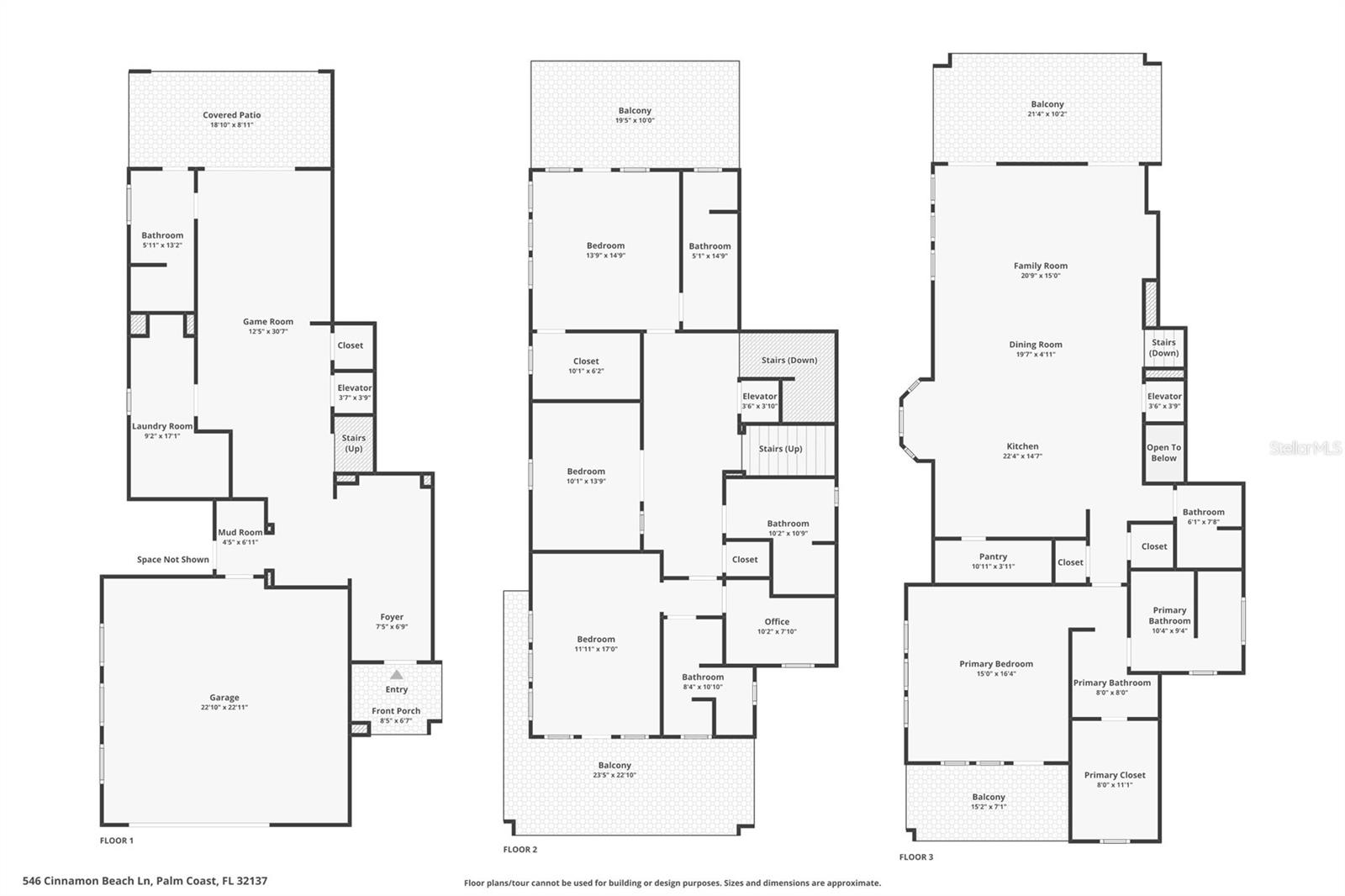 546 CINNAMON BEACH LN, PALM COAST, FL, 32137