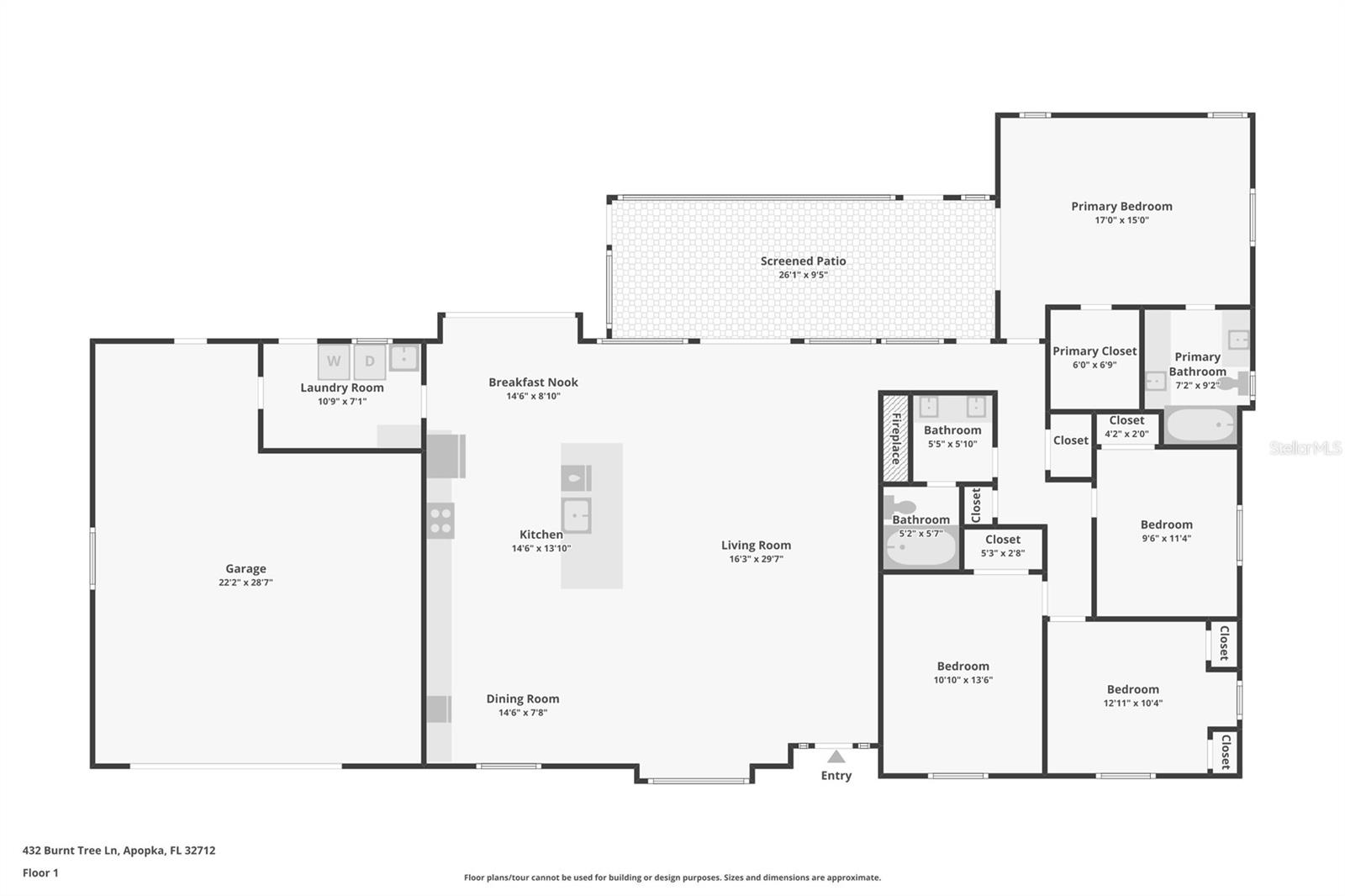 432 BURNT TREE LN, APOPKA, FL, 32712