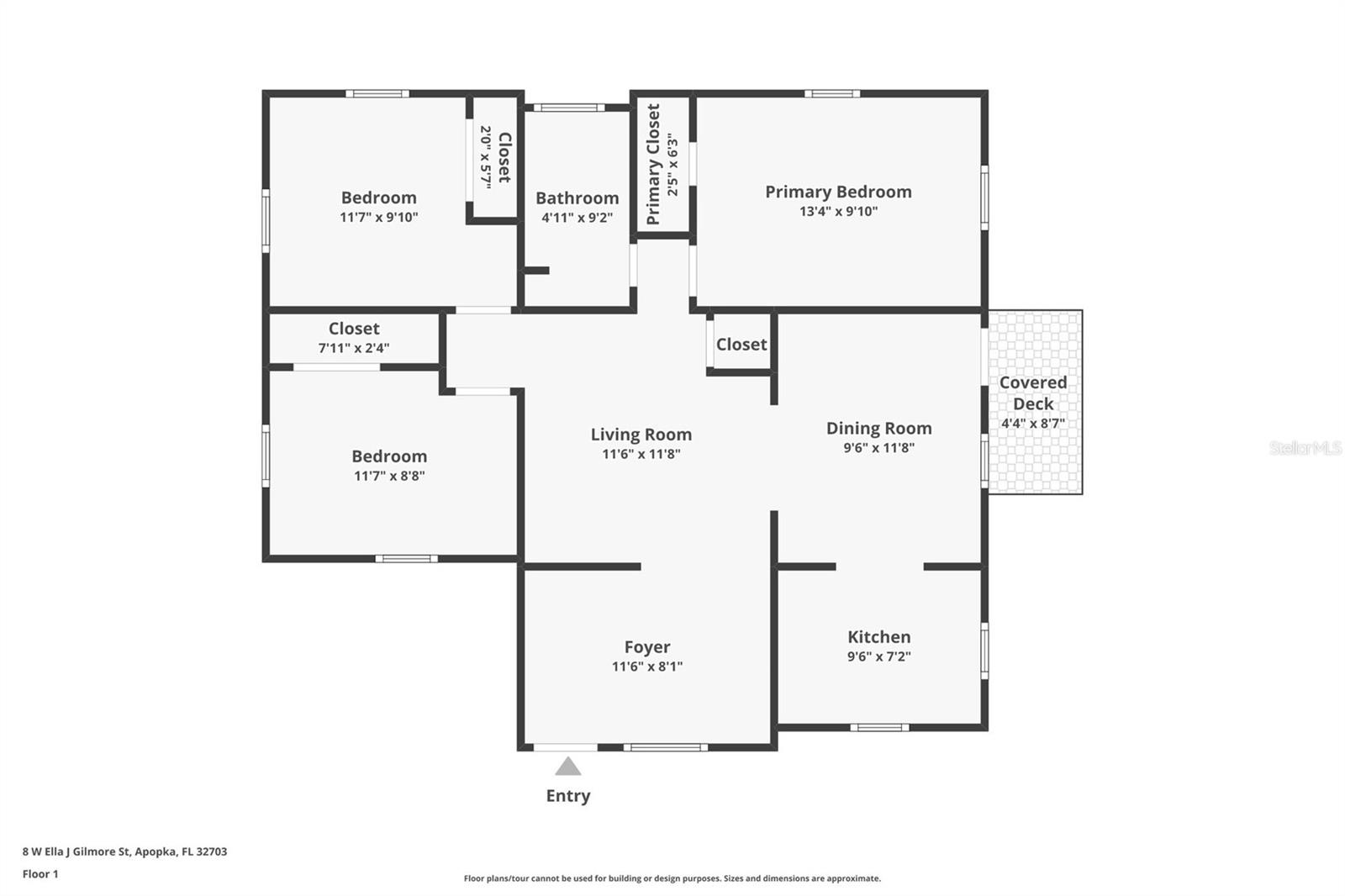 8 W ELLA J GILMORE ST, APOPKA, FL, 32703