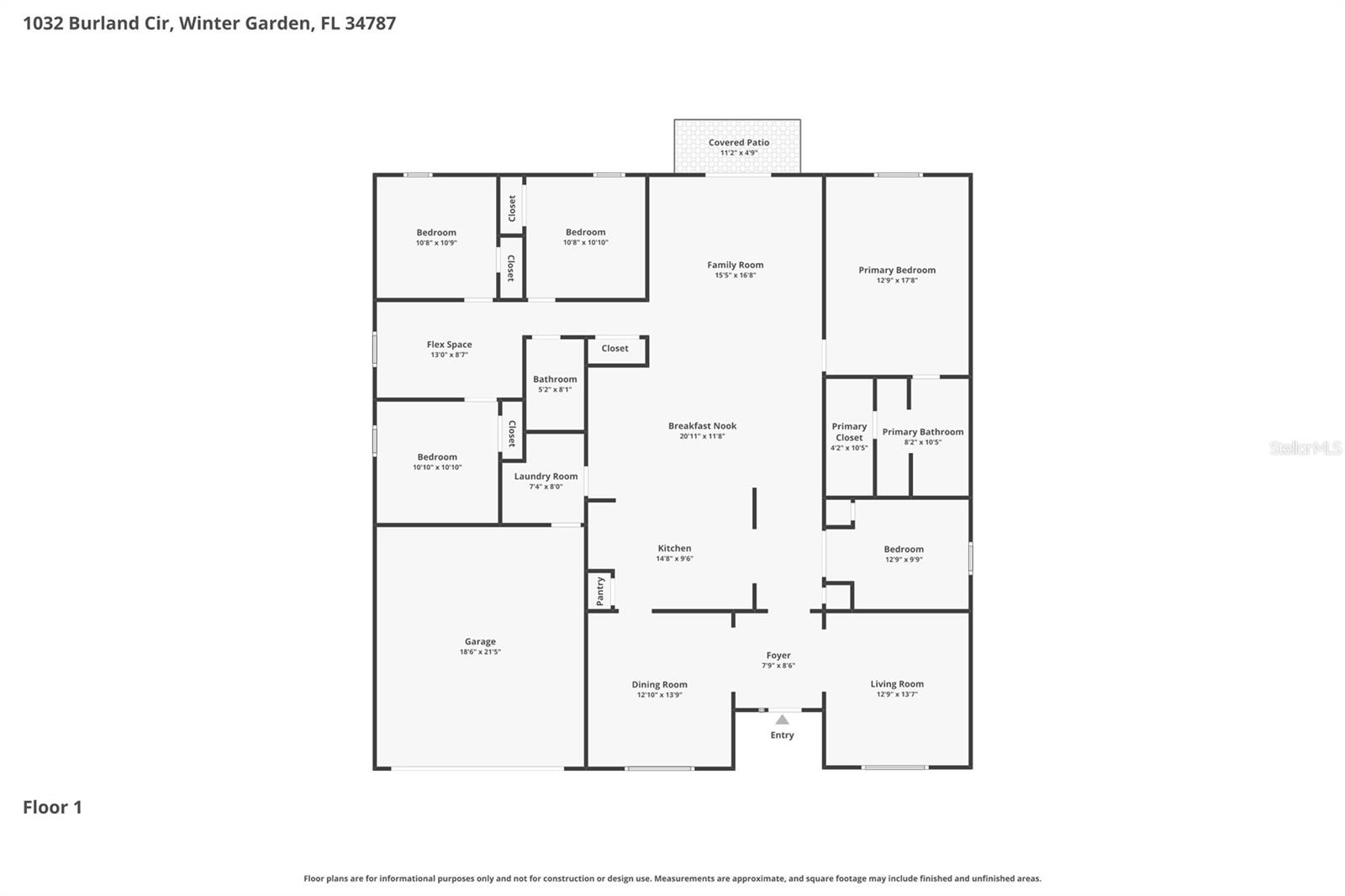 1032 BURLAND CIR, WINTER GARDEN, FL, 34787