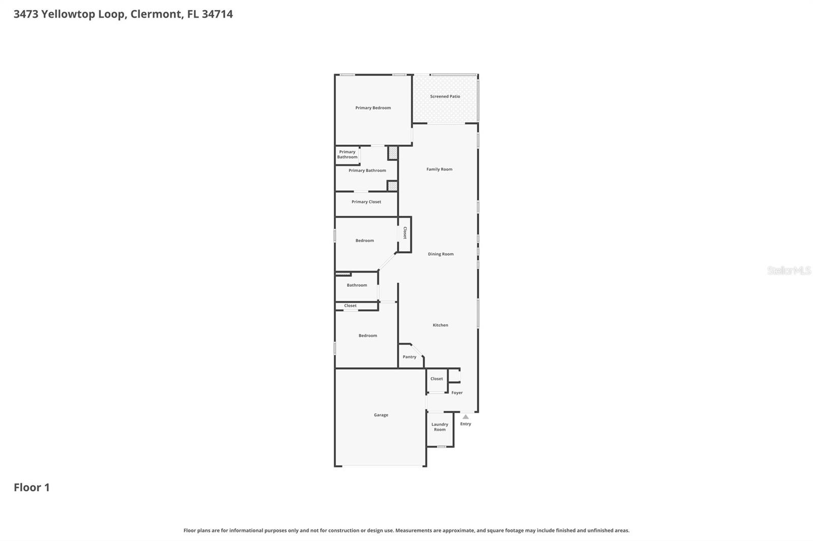 3473 YELLOWTOP LOOP, CLERMONT, FL, 34714