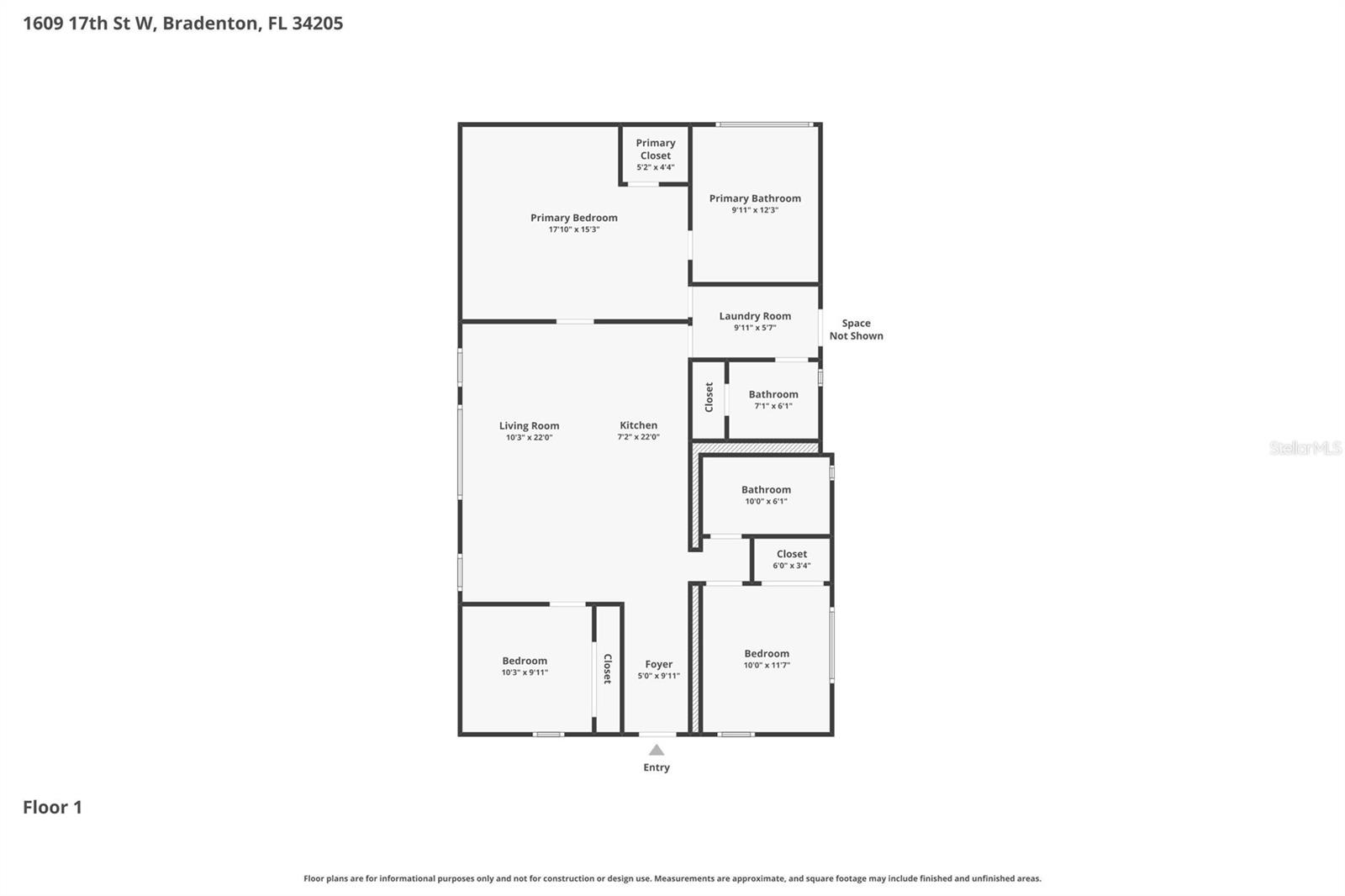 1609 17TH ST W, BRADENTON, FL, 34205