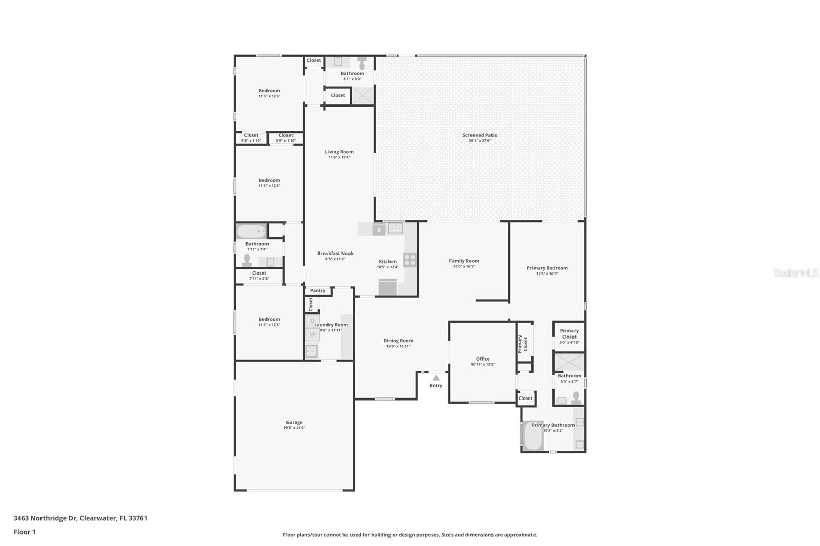 3463 NORTHRIDGE DR, CLEARWATER, FL, 33761