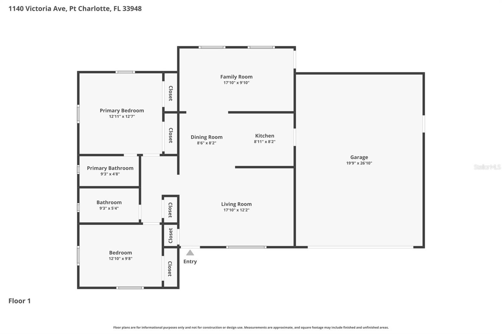 1140 VICTORIA AVE, PORT CHARLOTTE, FL, 33948