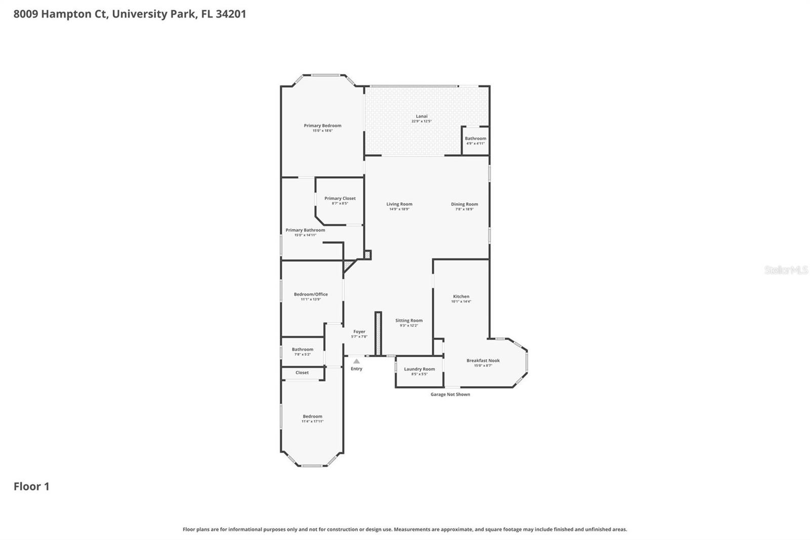 8009 HAMPTON CT, UNIVERSITY PARK, FL, 34201