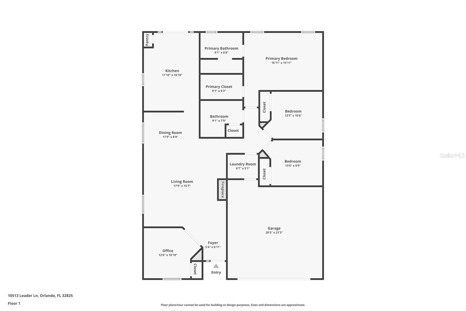 10513 LEADER LN, ORLANDO, FL, 32825