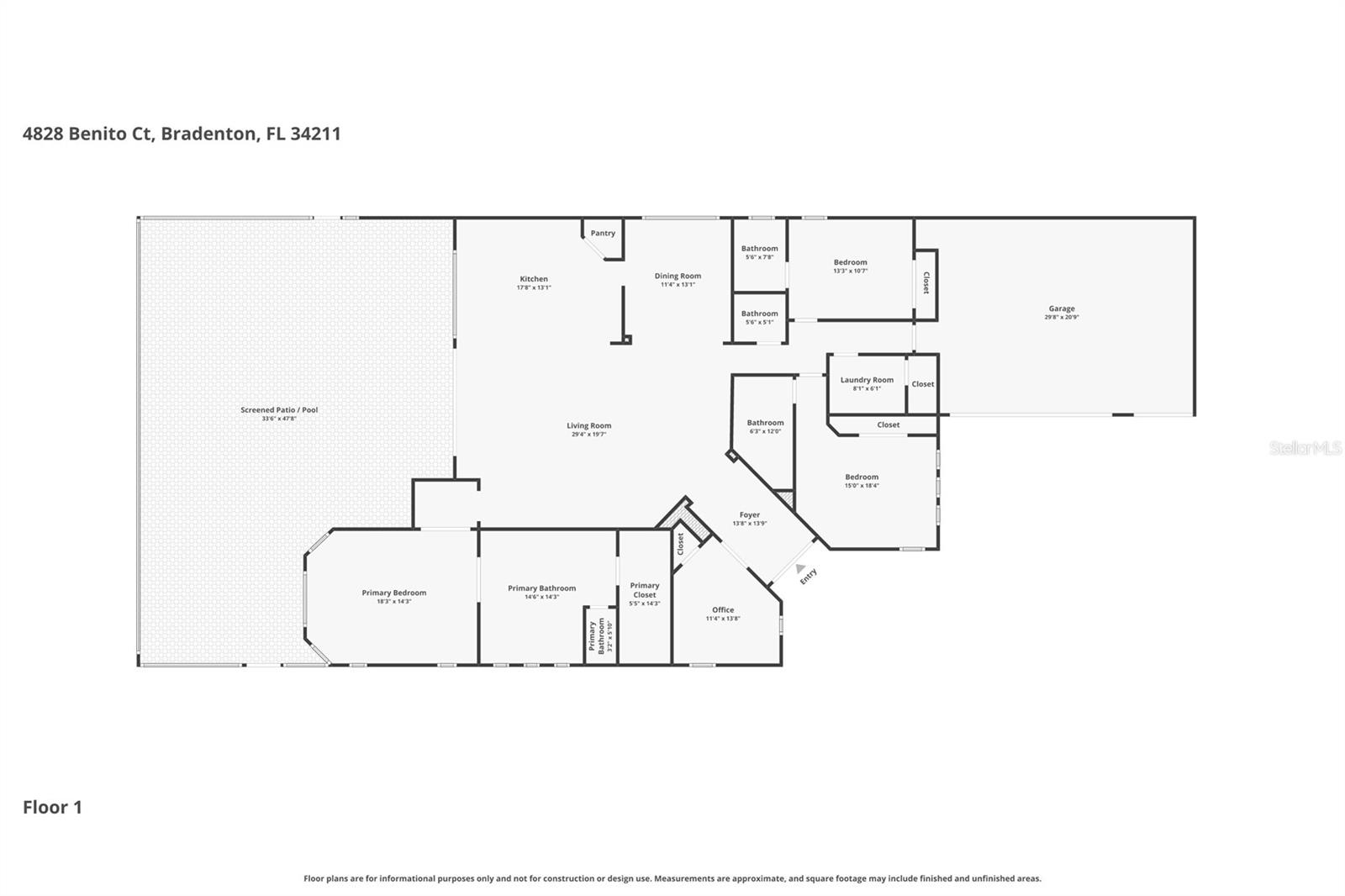 4828 BENITO CT, BRADENTON, FL, 34211