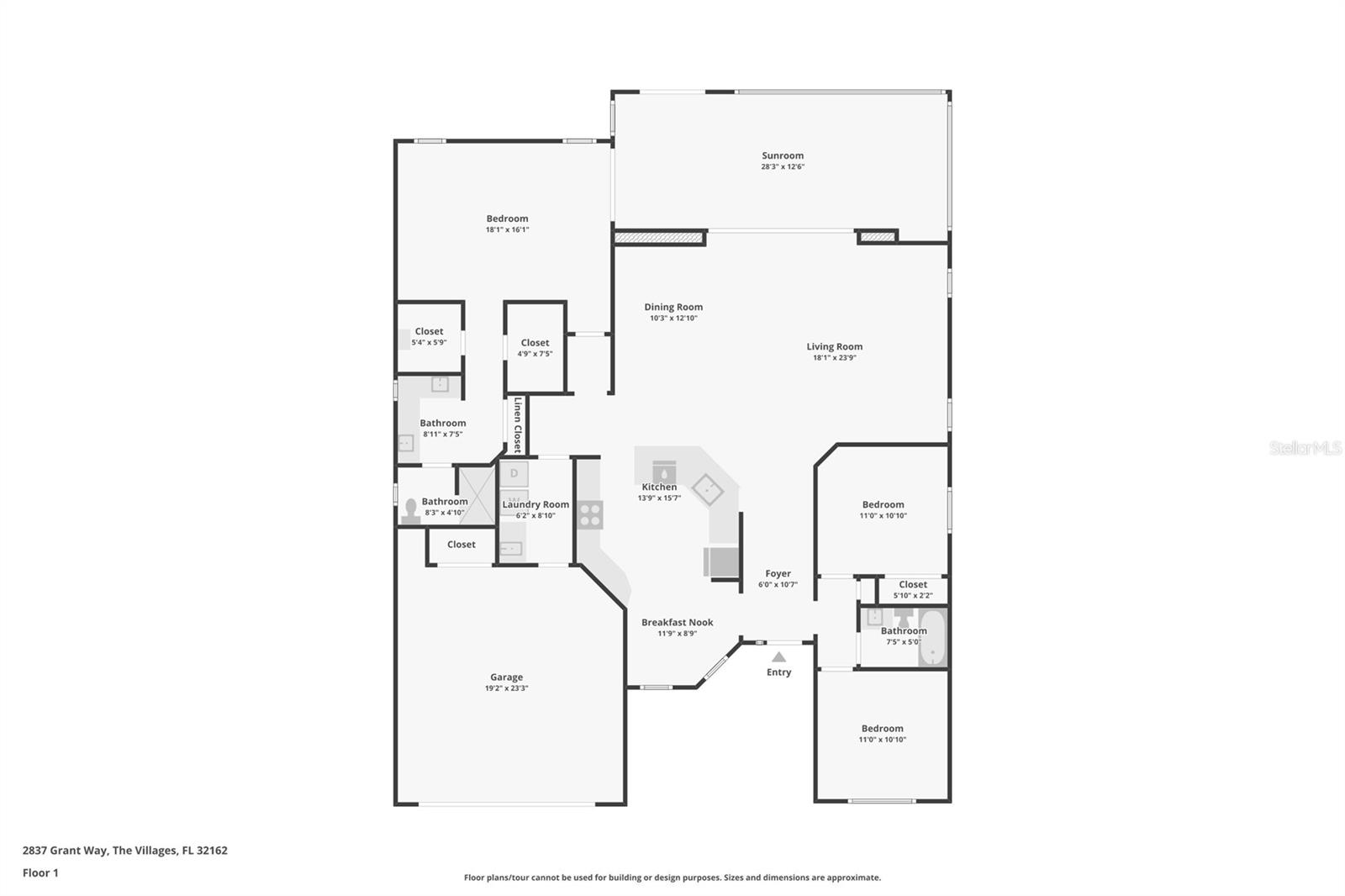 2837 GRANT WAY, THE VILLAGES, FL, 32162