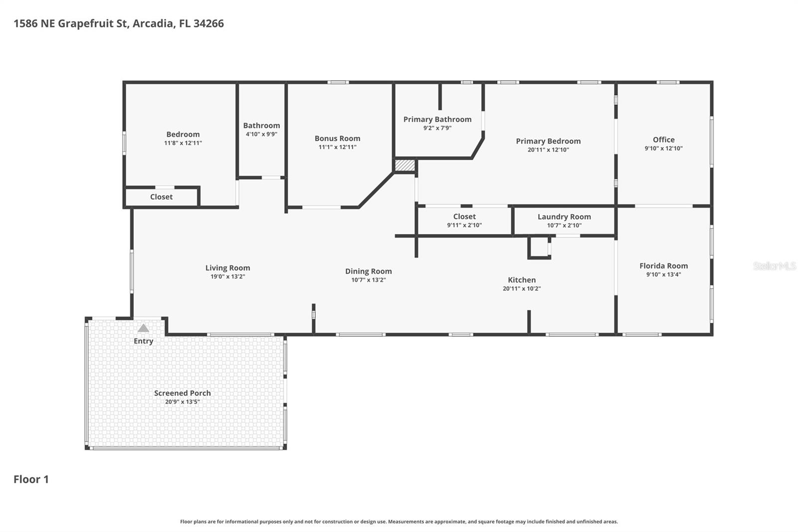 1586 NE GRAPEFRUIT ST, ARCADIA, FL, 34266