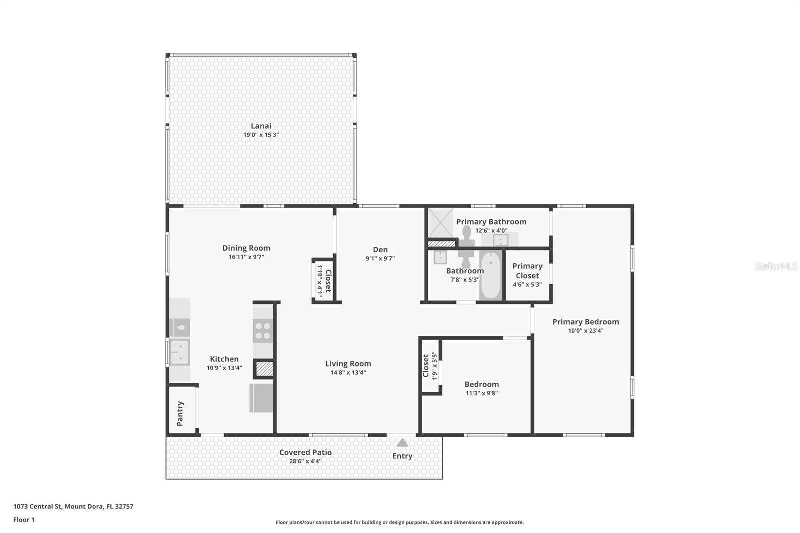 1073 CENTRAL ST, MOUNT DORA, FL, 32757