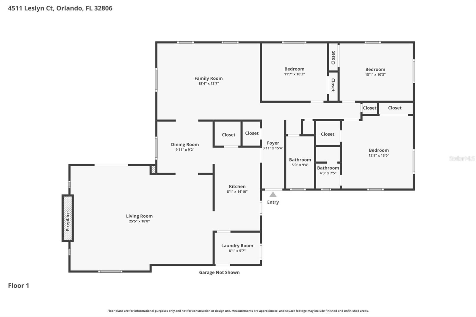 4511 LESLYN CT, ORLANDO, FL, 32806