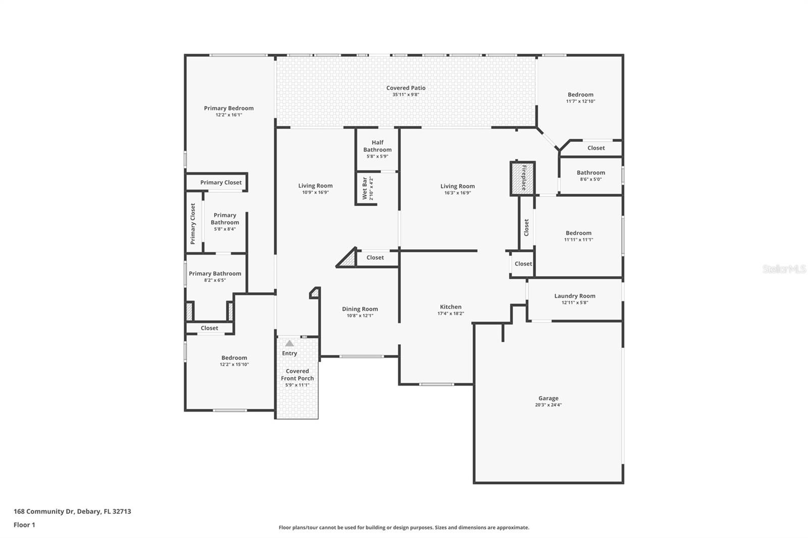 168 COMMUNITY DR, DEBARY, FL, 32713